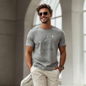 T-shirt for dad with father and son silhouette