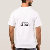 T-Shirt for men. Solitude is a statement (Achterkant)