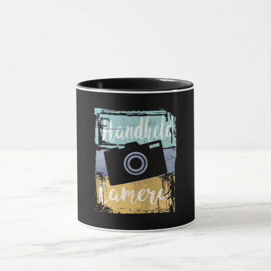 T-shirt fotograaf - camera met retro mok (Midden)