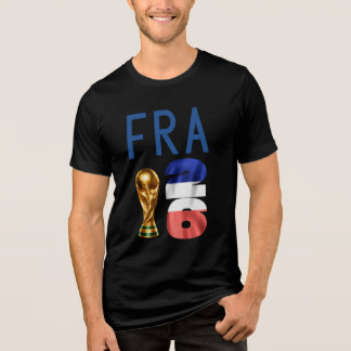 T-shirt Frankrijk WK 2026 met eigen naam en nummer