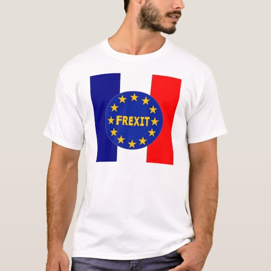 T-Shirt Franse vlag EU Frexit (Voorkant)