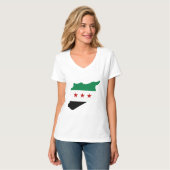 T shirt - Free Syria kaart (Voorkant volledig)