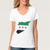 T shirt - Free Syria kaart (Voorkant)