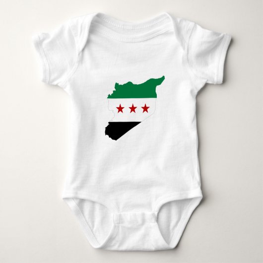 T shirt - Free Syria kaart (Voorkant)