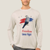 T-shirt 'Freedom Takes Flight' (Voorkant volledig)