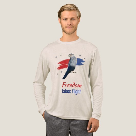 T-shirt 'Freedom Takes Flight' (Voorkant)