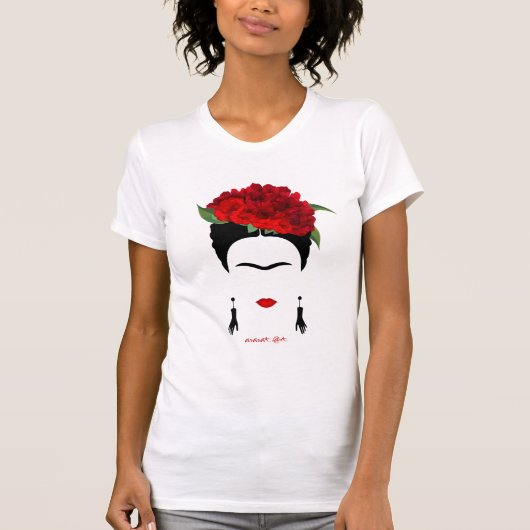 T-Shirt Frida Kahlo voor vrouw, Mexicaanse kunsten (Voorkant)
