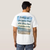 T-shirt — Frihet (Achterkant volledig)