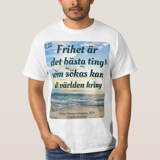 T-shirt — Frihet (Voorkant)