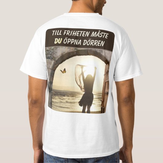 T-shirt — Frihetens dörr (Achterkant)