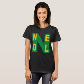 T-shirt fundamenteel zwarte Design KERSTMIS (Voorkant volledig)