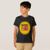 T-shirt fundamenteel zwarte Design TAART KERSTMIS (Voorkant volledig)