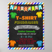 T-shirt Fundraiser event sjabloon Poster (Voorkant)