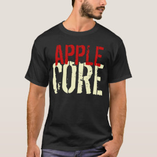 T-Shirt Funny Apple Core  Garment