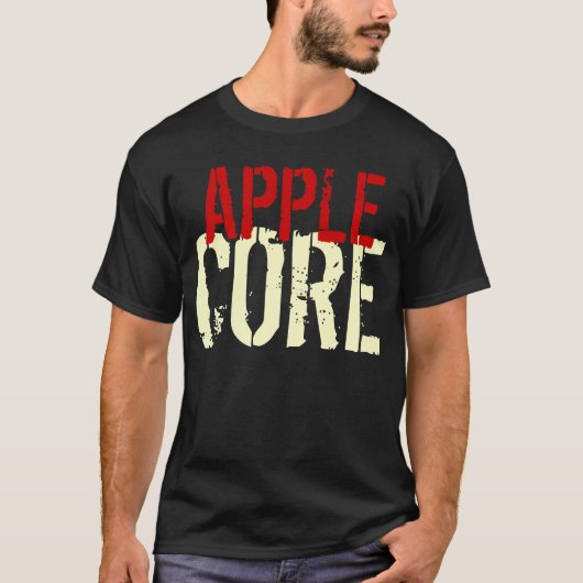 T-Shirt Funny Apple Core Garment (Voorkant)