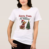 T-shirt Funny Christmas Dog (Voorkant)