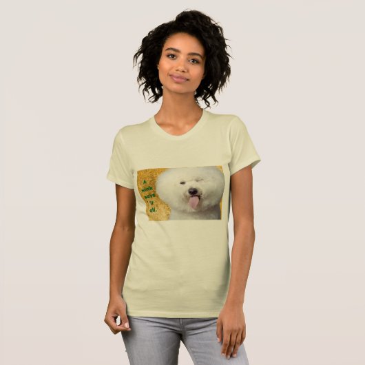 T-shirt Funny Dog Print A Wink zegt het allemaal (Voorkant volledig)