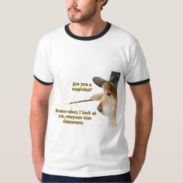 T-shirt Funny Dog Print Ben jij een tovenaar?