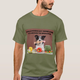 T-shirt Funny Dog Print Ik volgde mijn neus