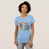 T-shirt Funny Dog Print Wat heb je geleerd? (Voorkant volledig)