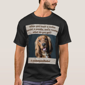 T-shirt Funny Dog Print Wat krijg je