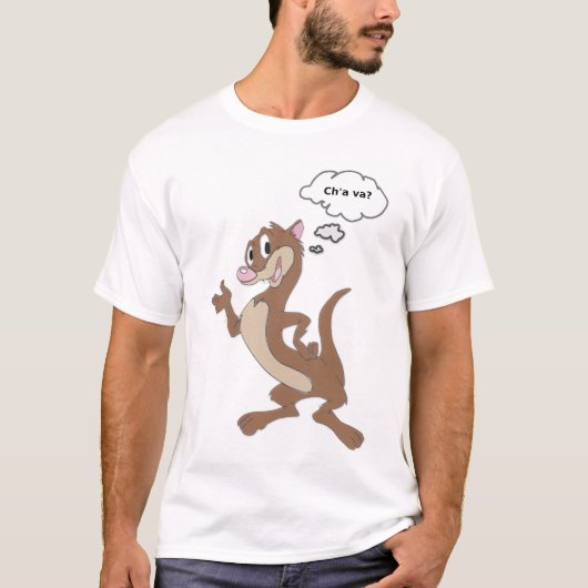 T-shirt Furet "Ch'a is in orde?" (Voorkant)
