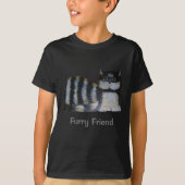 T-shirt - Furry Friend Striped Cat (Voorkant)