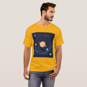 T-Shirt Galactic Wanderer: Ontdek het universum in (Voorkant volledig)