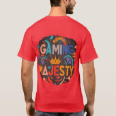 T-Shirt Gaming Majesty stijl ontwerp (Achterkant)