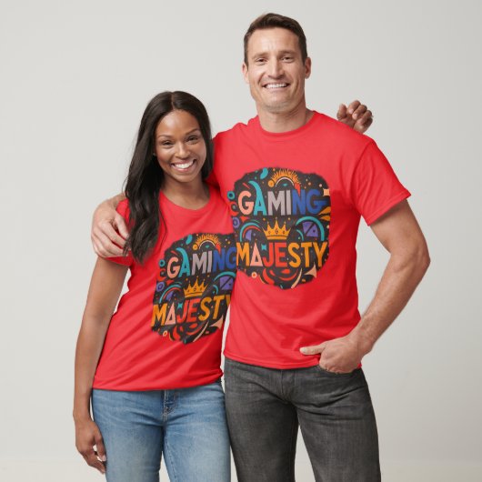 T-Shirt Gaming Majesty stijl ontwerp (Unisex)
