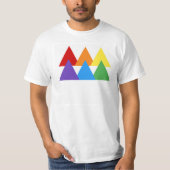 T-shirt Gay Pride Triangle (Voorkant)