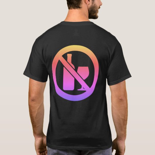 T-shirt 'Geen Alcohol' (Achterkant)