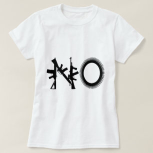 T-shirt 'Geen oorlogswapens'