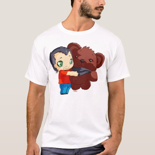 T-shirt Gege and his teddy bear (Voorkant)