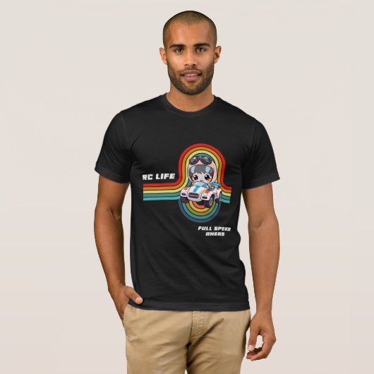T-shirt geïnspireerd door passie voor racen en mod (Voorkant volledig)