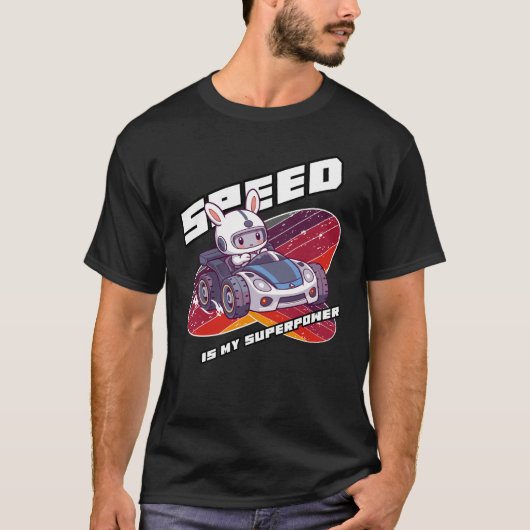 T-shirt geïnspireerd door passie voor racen en mod (Voorkant)