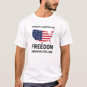 T-shirt geïnspireerd op de Amerikaanse Burgeroorlo