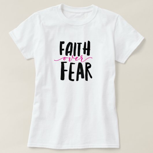 T-Shirt 'Geloof boven angst' (Design voorkant)