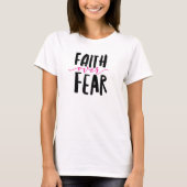 T-Shirt 'Geloof boven angst' (Voorkant)