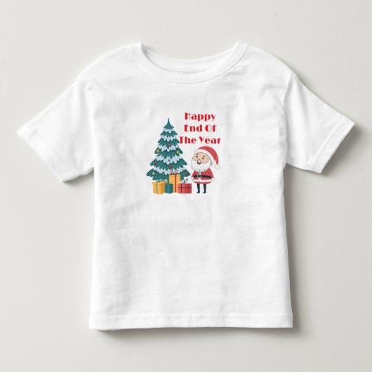 T-shirt Gelukkig einde van het jaar. (Voorkant)