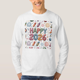 T-shirt-gelukkig nieuwjaar 2026 bijpassende famili t-shirt