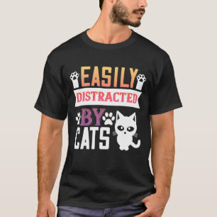 T-shirt gemakkelijk afgeleid door katten-01