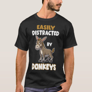 T-shirt 'Gemakkelijk Afleidbaar Door Ezel'