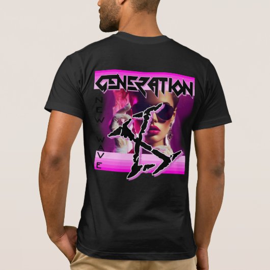 T-SHIRT GENERATIE X 80S NEW WAVE (Achterkant)