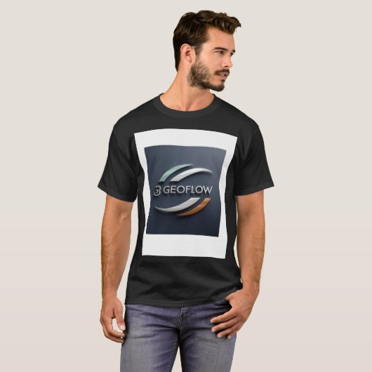T-shirt GeoFlow (Voorkant volledig)