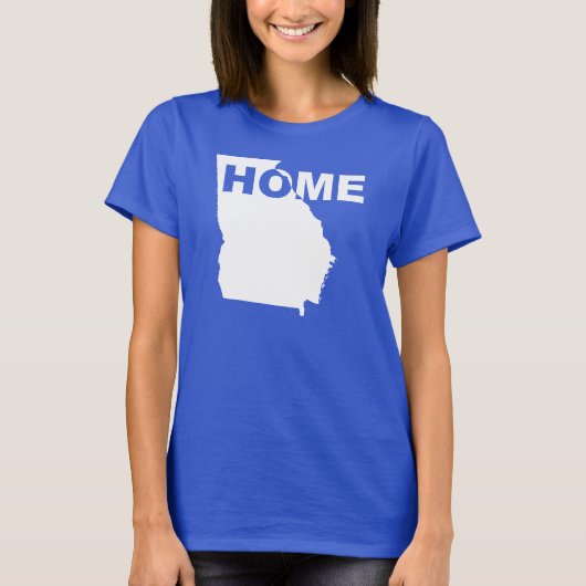 T-shirt 'Georgia, thuis weg van staat' (Voorkant)