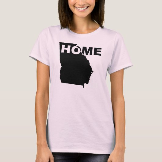 T-shirt 'Georgia, thuis weg van staat' (Voorkant)
