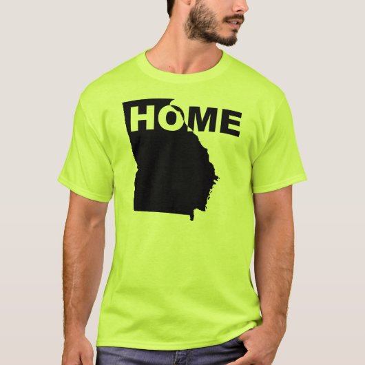 T-shirt 'Georgia thuis weg van staat' (Voorkant)