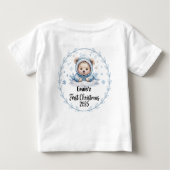T-shirt-gepersonaliseerde Baby Eerste Kerstdag 202 (Achterkant)