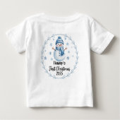 T-shirt gepersonaliseerde baby's eerste kerstman 2 (Achterkant)